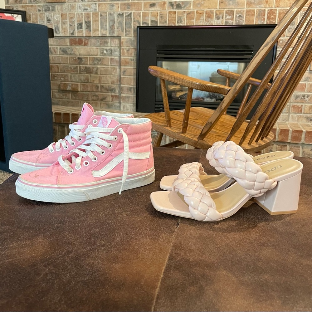 Vans and trendy heels